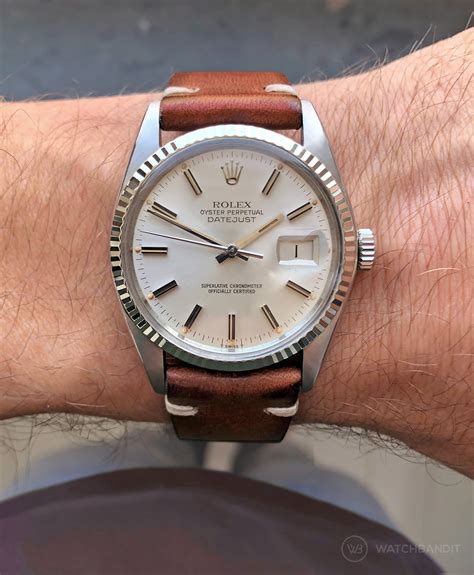 rolex datejust leather band